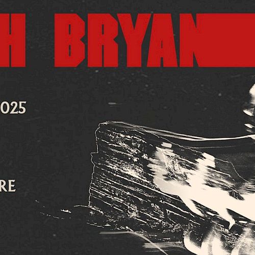 Concert poster for Zach Bryan at Red Rocks Amphitheatre on August 10, 2025.