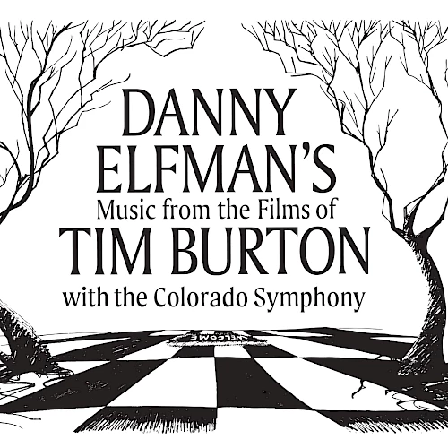 Promotional image for Danny Elfman's music from Tim Burton films with the Colorado Symphony on Aug 17 at Red Rocks.