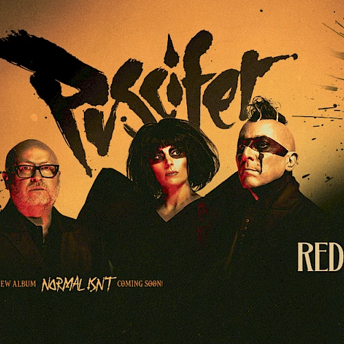 A concert poster featuring the bands Poisoner and The Normal Isn&rsquo;t, with date and venue Red Rocks Amphitheatre, May 3.