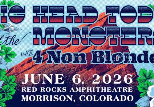 Big Head Todd and the Monsters with 4 Non Blondes concert poster. End sentence.