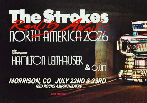 A vintage concert poster for The Strokes? No&mdash;it's a retro tour poster for The Strokes North America 2016 with a cartoonish truck artwork.