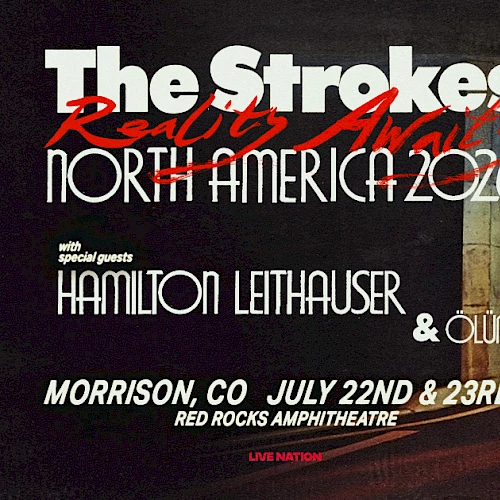A vintage concert poster for The Strokes? No&mdash;it's a retro tour poster for The Strokes North America 2016 with a cartoonish truck artwork.